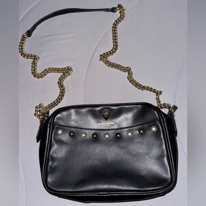 Kurt Geiger | Black Leather Pearl Camera Bag